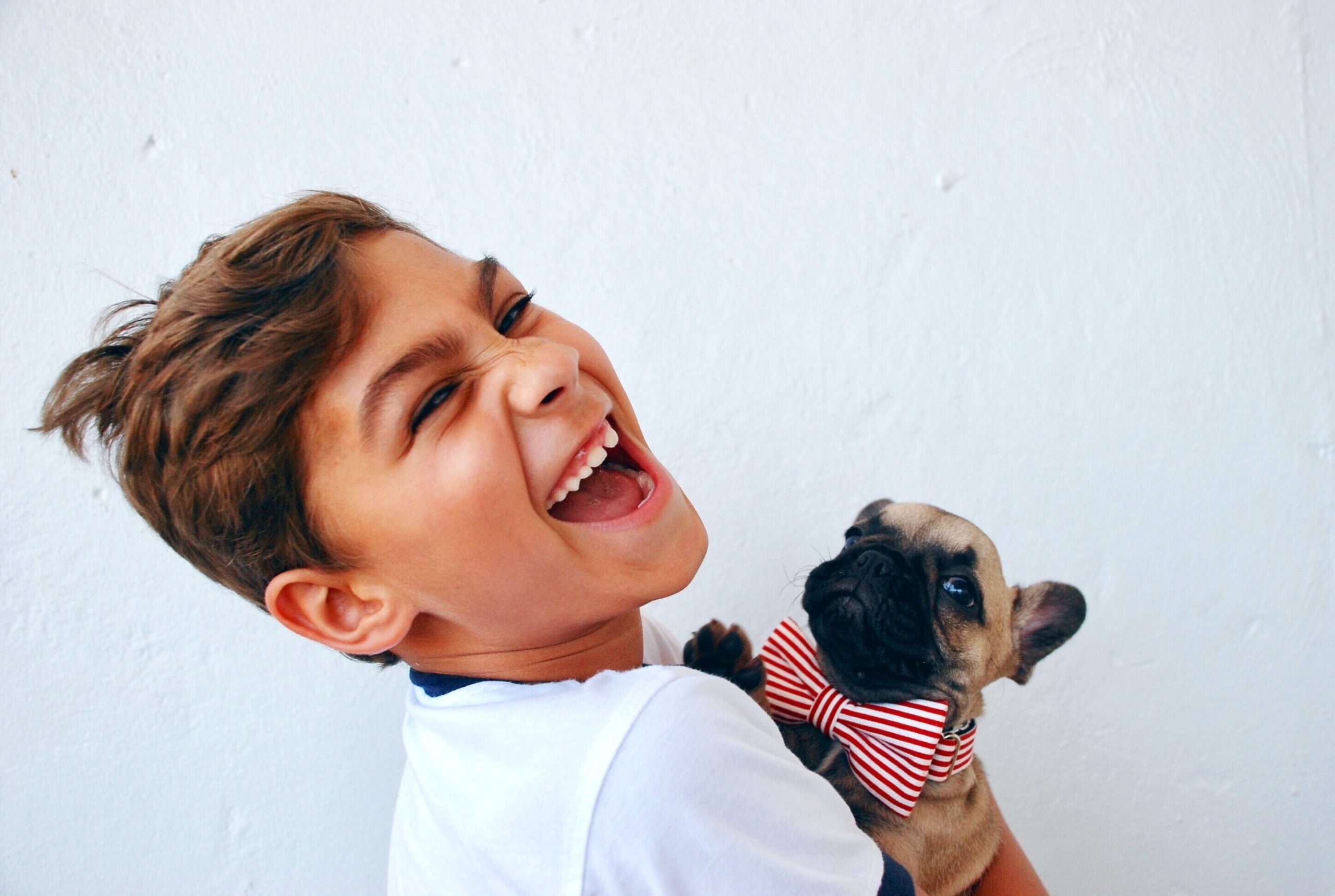 Pet and kid