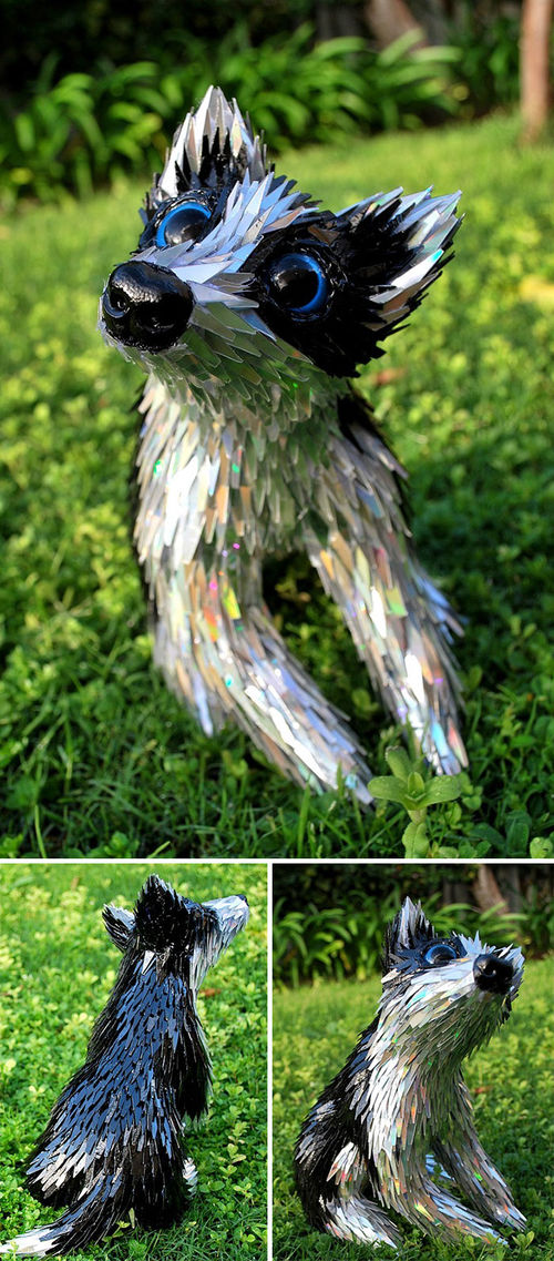 Artist Turns Old CDs Into Amazing Sculptures