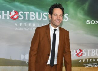 Paul Rudd at the "Ghostbusters: Afterlife" film premiere in 2021