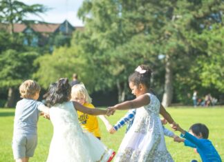Children playing together