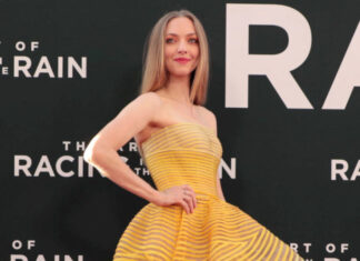 Amanda Seyfried at "The Art of Racing in the Rain" Los Angeles Premiere in 2018.