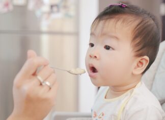 Baby eating