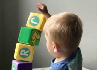 Playing with toys
