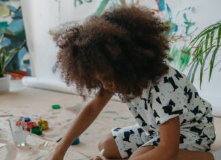 Girl painting