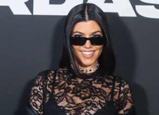 Kourtney Kardashian at the Boohoo X Kourtney Kardashian Barker Fashion Show during New York Fashion Week in 2022