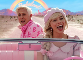 Ryan Gosling and Margot Robbie in "Barbie"