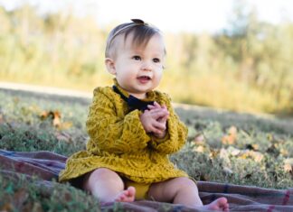 Baby in park