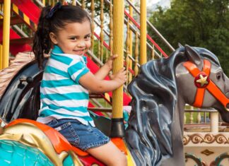 Girl on Carousel