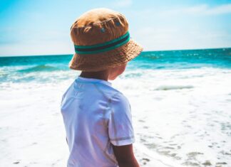 Kid at beach