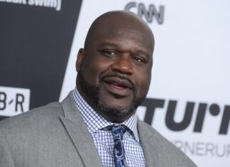 Shaquille O'Neal at the Turner Upfront Presentation in 2018