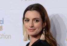 Anne Hathaway at the 68th National Book Awards in 2017