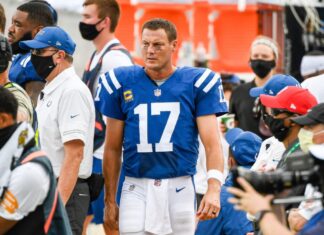 Philip Rivers with the Indianapolis Colts in 2020