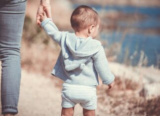 Holding hands