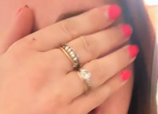 Woman crying because her e-vite was sent to all her contacts.
