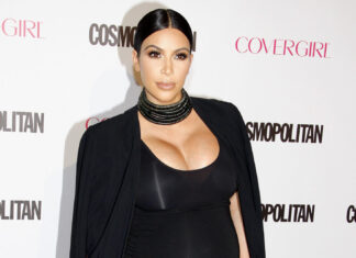 Kim Kardashian at the Cosmopolitan's 50th Birthday Celebration in West Hollywood, USA in 2015