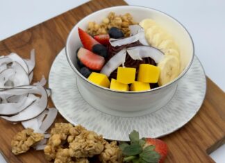 Fruit in Bowl on Plate