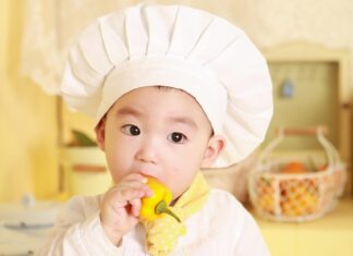 Boy Wearing Chef Hat