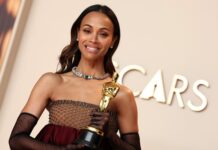 Zoe Saldaña: Actress in a Supporting Role, "Emilia Pérez" at the 97th Annual Academy in March 2025