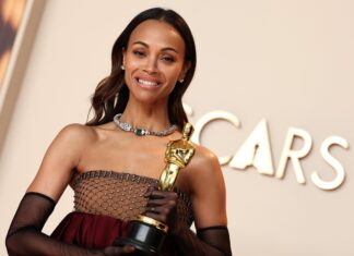 Zoe Saldaña: Actress in a Supporting Role, "Emilia Pérez" at the 97th Annual Academy in March 2025